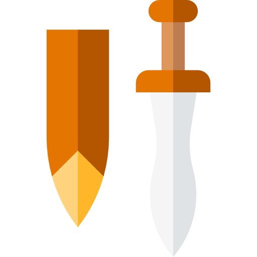 Dagger Basic Straight Flat icon