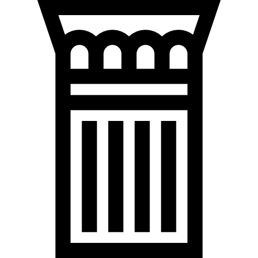 코린트 식 기둥 Basic Straight Lineal icon