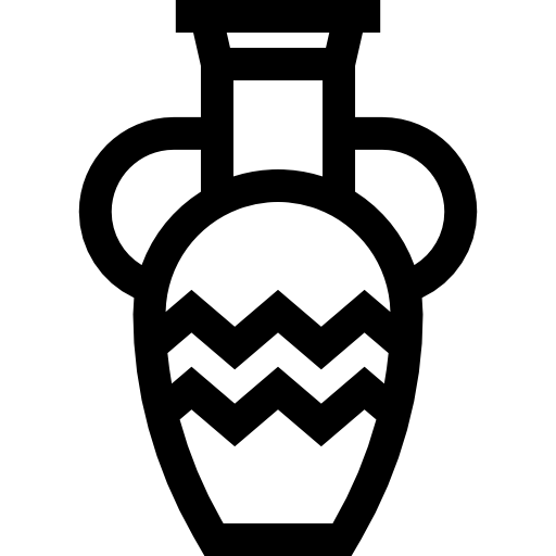 amfora Basic Straight Lineal ikona