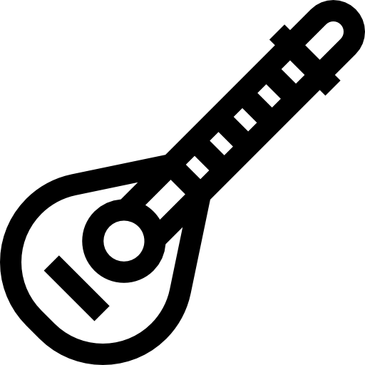 mandolina Basic Straight Lineal ikona