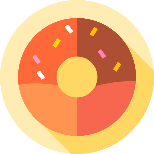 Donuts Flat Circular Flat icon