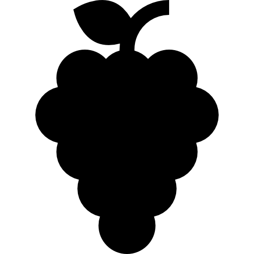 winogrona Basic Straight Filled ikona