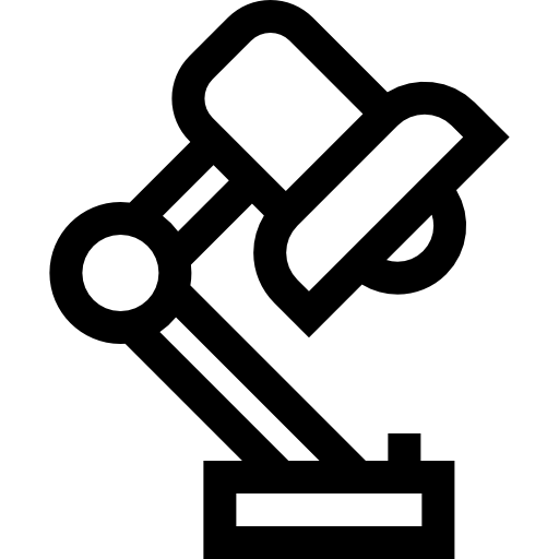 데스크 램프 Basic Straight Lineal icon