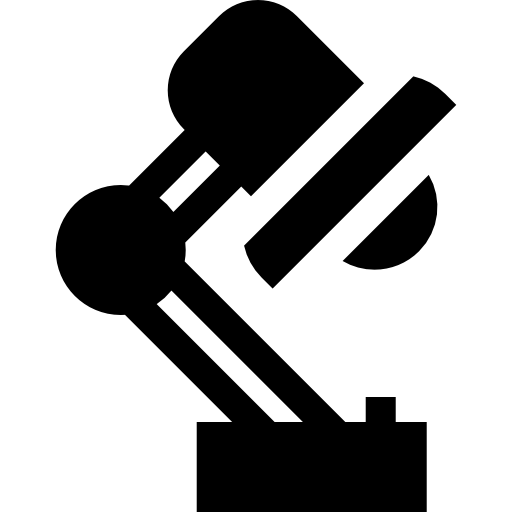 데스크 램프 Basic Straight Filled icon