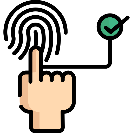 fingerabdruck Special Lineal color icon