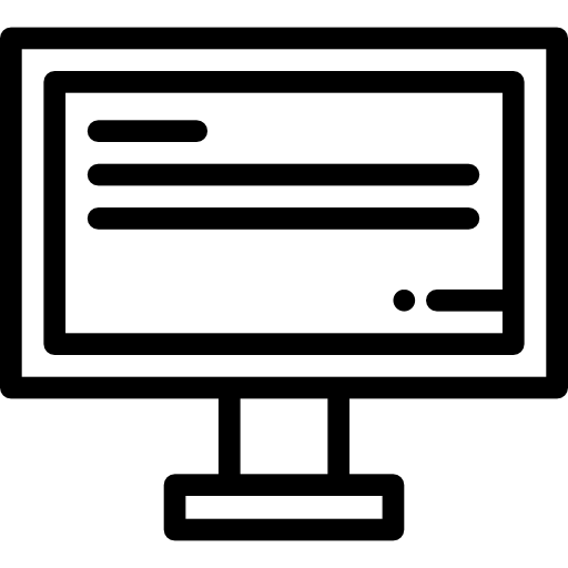 computer Detailed Rounded Lineal icona