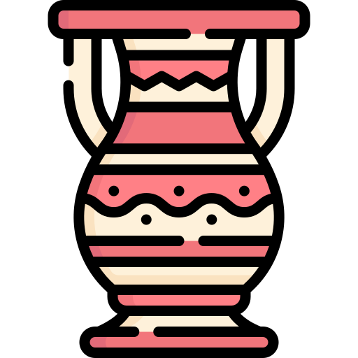 Ancient jar Special Lineal color icon