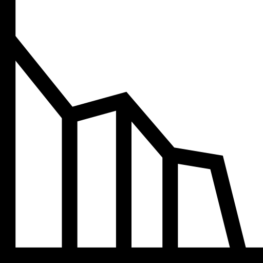 liniendiagramm Basic Straight Lineal icon