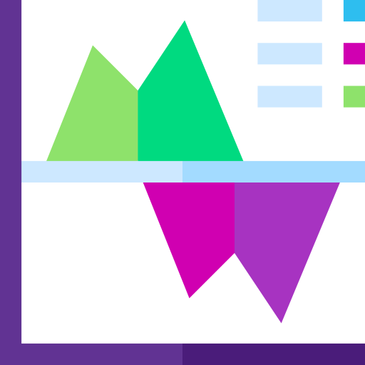 데이터 분석 Basic Straight Flat icon