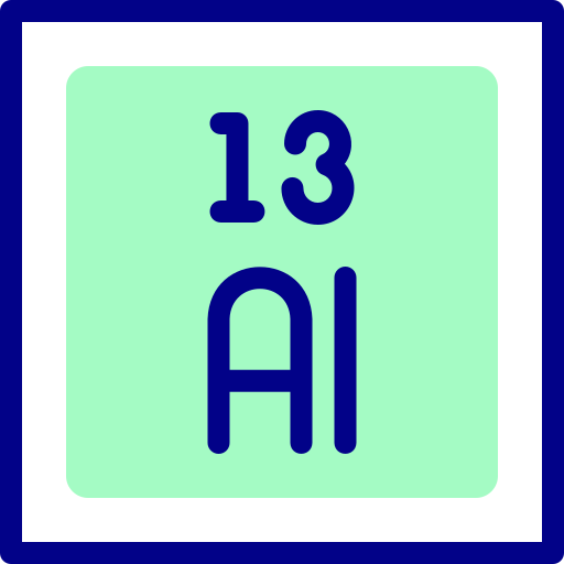 aluminio Detailed Mixed Lineal color icono