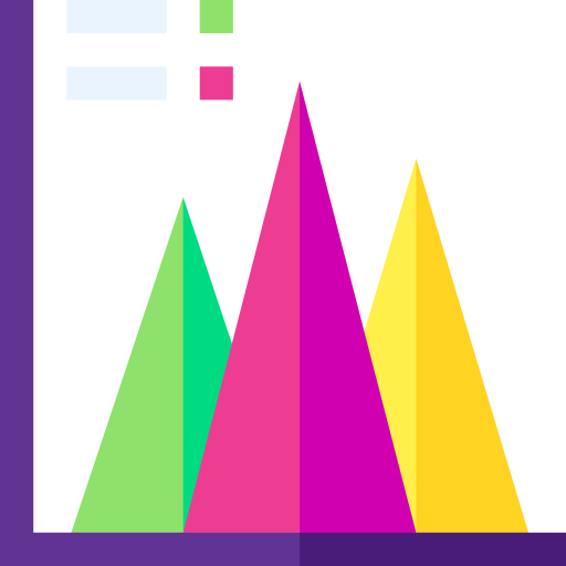 diagrama Basic Straight Flat icono