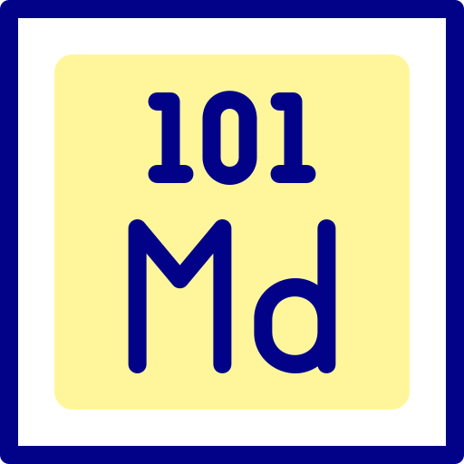 メンデレビウム Detailed Mixed Lineal color icon