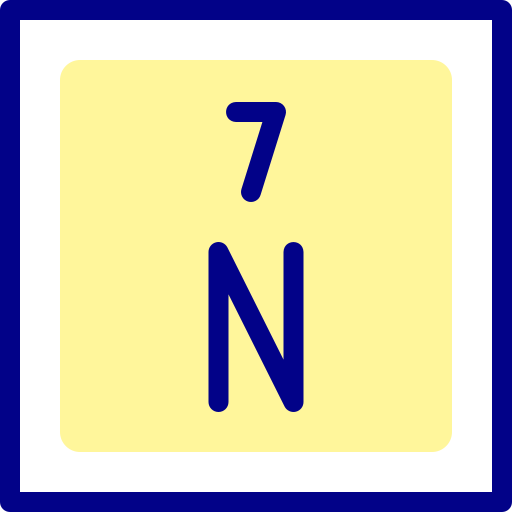 nitrógeno Detailed Mixed Lineal color icono