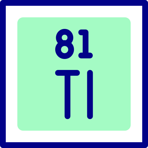 タリウム Detailed Mixed Lineal color icon