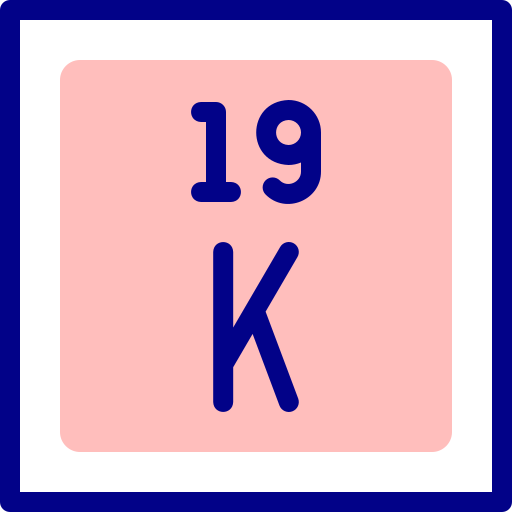 potassium Detailed Mixed Lineal color icoon