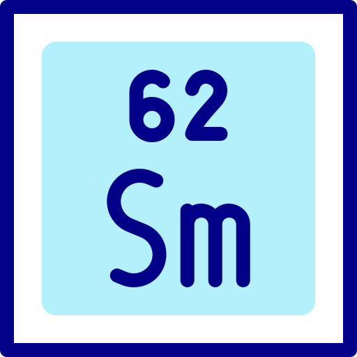 samarium Detailed Mixed Lineal color Icône
