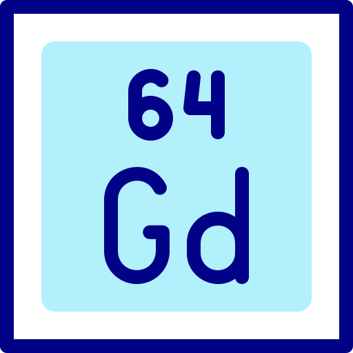 gadolinio Detailed Mixed Lineal color icono
