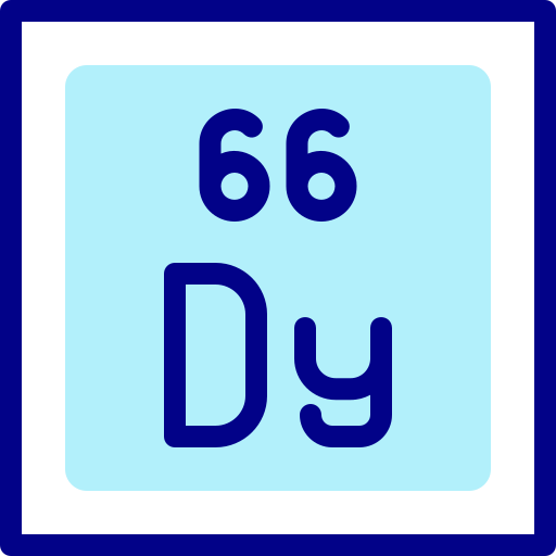 Dysprosium Detailed Mixed Lineal color icon