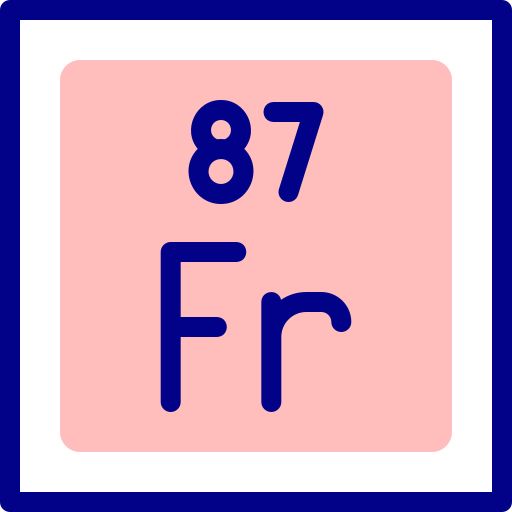 francium Detailed Mixed Lineal color icoon