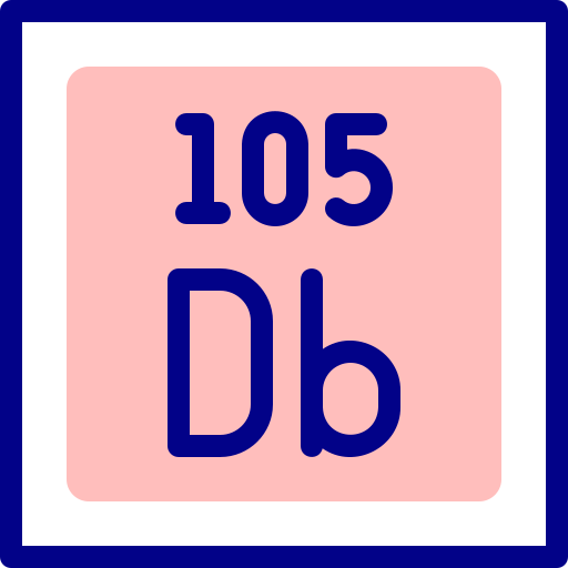 dubnium Detailed Mixed Lineal color icono