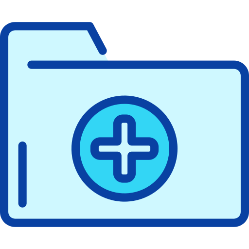 의료 폴더 Generic Blue icon