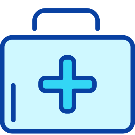 bolsa de primeros auxilios Generic Blue icono
