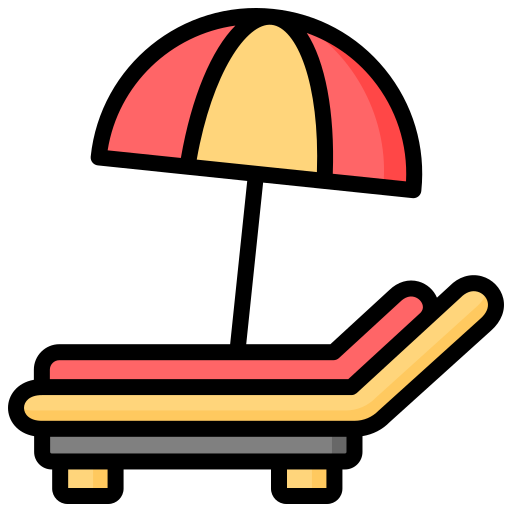 cama solar Generic Outline Color icono