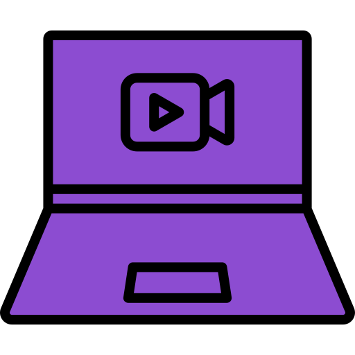 Video Generic Outline Color icon