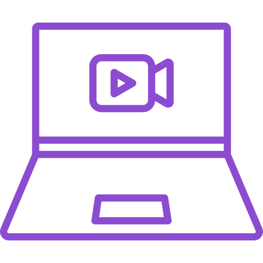 Video Generic Outline Color icon