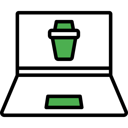 prullenbak Generic Fill & Lineal icoon