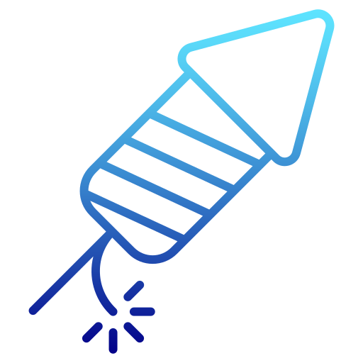 sztuczne ognie Generic Gradient ikona