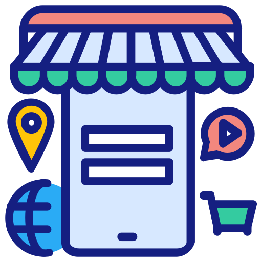Mobile store Generic Outline Color icon