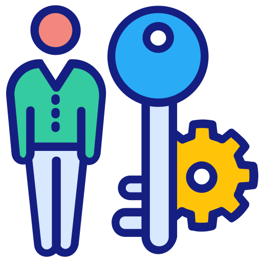 Key person Generic Outline Color icon