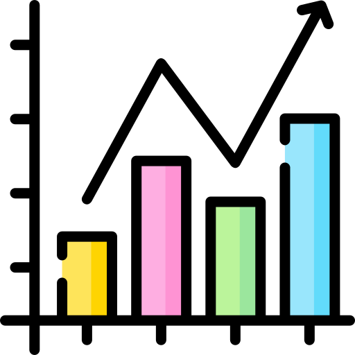 Bar graph Special Lineal color icon