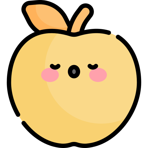 apfel der zwietracht Kawaii Lineal color icon