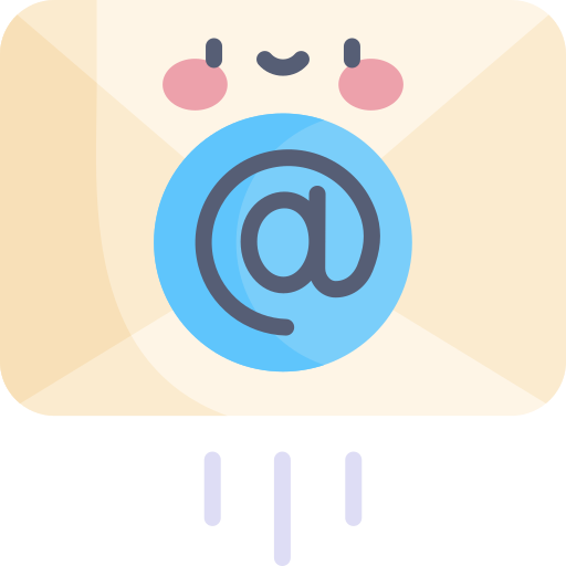 e-mail Kawaii Flat ikona