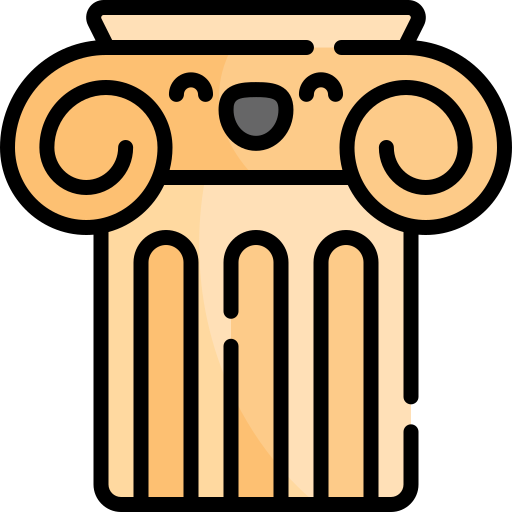 pilar Kawaii Lineal color icono