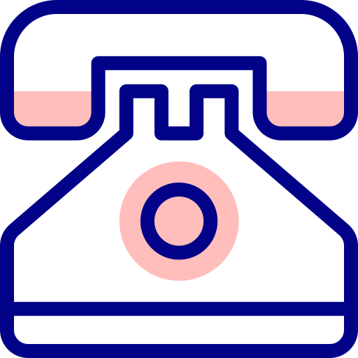 電話 Detailed Mixed Lineal color icon