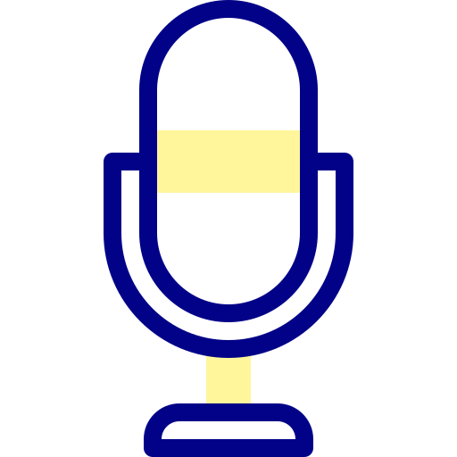 Микрофон Detailed Mixed Lineal color иконка