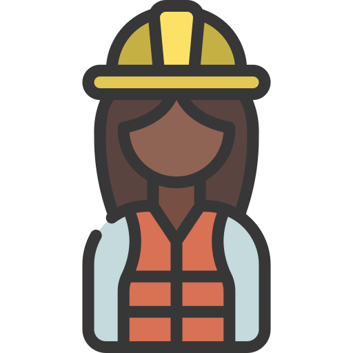 Construction worker Juicy Fish Soft-fill icon
