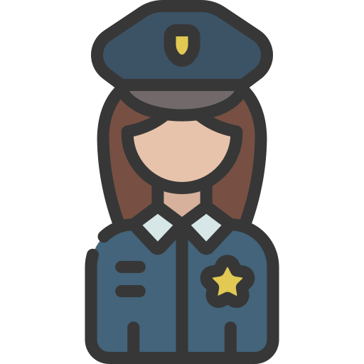 mujer policía Juicy Fish Soft-fill icono