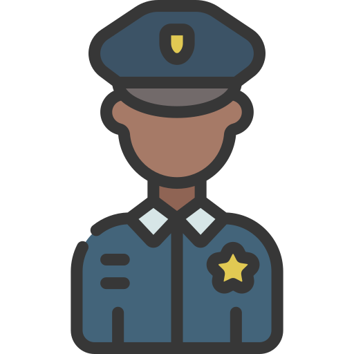 politieagent Juicy Fish Soft-fill icoon