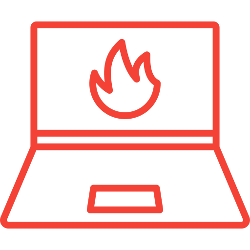 Fire Generic Outline Color icon