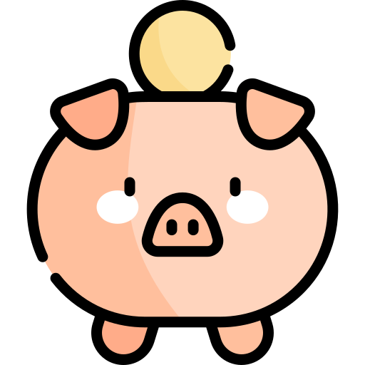 sparschwein Kawaii Lineal color icon