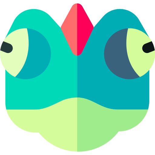 camaleón Basic Rounded Flat icono
