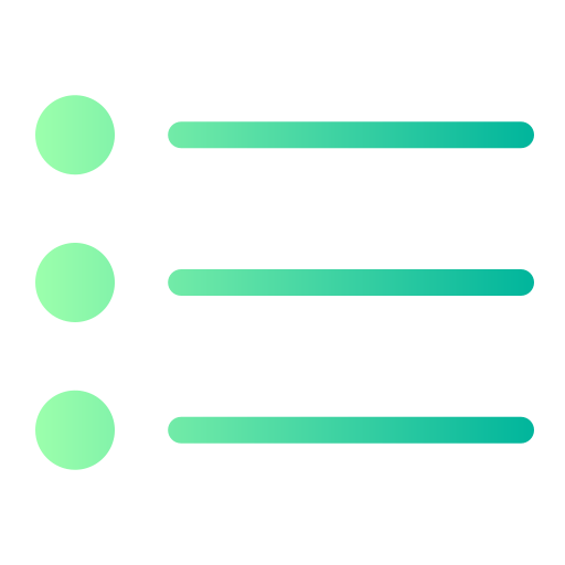 lista Generic Flat Gradient ikona