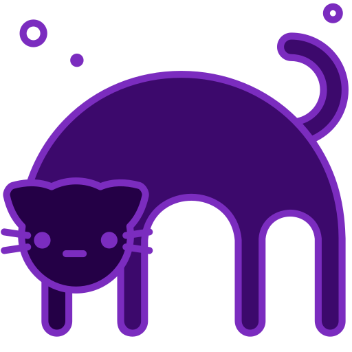 黒猫 Generic Outline Color icon