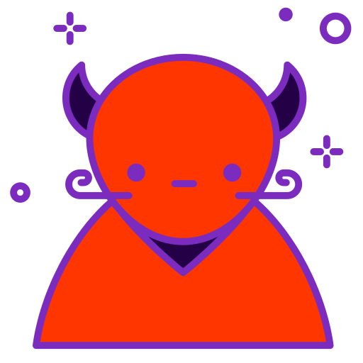 demonio Generic Outline Color icono