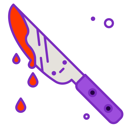Нож Generic Outline Color иконка