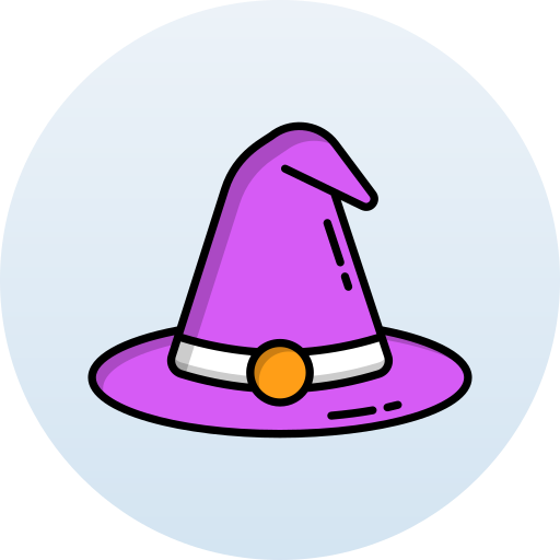Шляпа ведьмы Generic Circular иконка